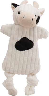 Show full view: HuggleHounds Barnyard HuggleFlatties Tough Squeaky Plush Dog Toys, Small, 3 count slide 6 of 11