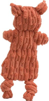 Show full view: HuggleHounds Barnyard HuggleFlatties Tough Squeaky Plush Dog Toys, Small, 3 count slide 4 of 11