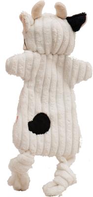 Show full view: HuggleHounds Barnyard HuggleFlatties Tough Squeaky Plush Dog Toys, Small, 3 count slide 7 of 11