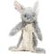 Show in main carousel: HuggleHounds Birch Bunny X-Brace Tough Squeaky Plush Dog Toy, Gray, Large slide 1 of 9