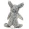 Show in main carousel: HuggleHounds Birch Bunny X-Brace Tough Squeaky Plush Dog Toy, Gray, Large slide 4 of 9