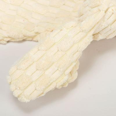 Show full view: HuggleHounds Bobbi Bunny HuggleFlatties Tough Plush Dog Toy, Yellow, Large slide 5 of 8