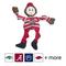 Show in main carousel: HuggleHounds College Mascot Plush Corduroy Knottie Squeaky Plush Dog Toy, Ohio State Buckeyes, Small slide 1 of 4