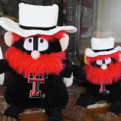 Show full view: HuggleHounds College Mascot Plush Corduroy Knottie Squeaky Plush Dog Toy, Texas Tech Red Raiders, Large slide 4 of 11