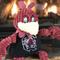 Show in main carousel: HuggleHounds College Mascot Plush Corduroy Knottie Squeaky Plush Dog Toy, South Carolina Gamecocks, Large slide 4 of 11