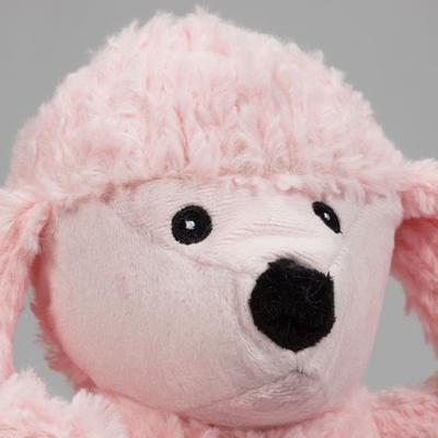 Show full view: HuggleHounds Diva Poodle Knottie Dog Toy, Pink, Large  slide 2 of 5