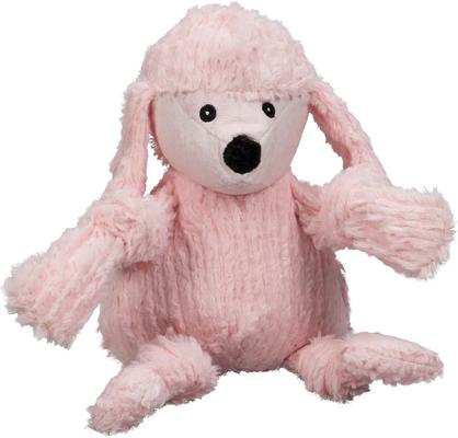 Show full view: HuggleHounds Diva Poodle Knottie Dog Toy, Pink, Small  slide 3 of 5