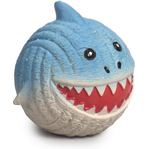 HuggleHounds Finn the Ruff-Tex Shark Knottie Dog Toy, Small