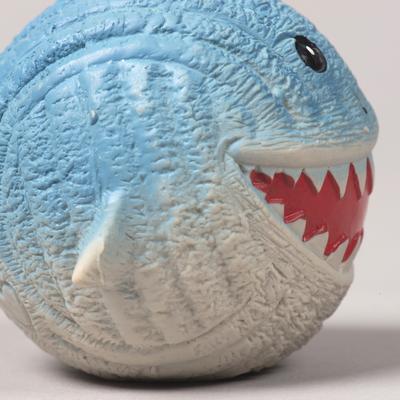 Show full view: HuggleHounds Finn the Ruff-Tex Shark Knottie Dog Toy, Small slide 4 of 6