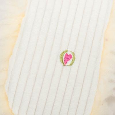 Show full view: HuggleHounds Fluffer Long & Lovelie Louise Lamb Tough Plush Dog Toy, Ivory, Large slide 5 of 6