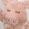 Show in main carousel: HuggleHounds Fluffer Long & Lovelie Penelope Pig Tough Plush Dog Toy, Pink, Large slide 4 of 6