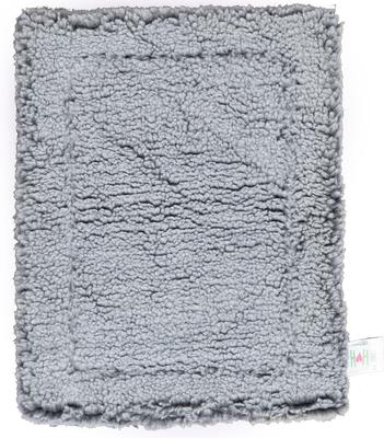 Show full view: HuggleHounds HuggleFleece Faux Lambswool Dog & Cat Crate Mat, Gray, X-Small slide 2 of 7