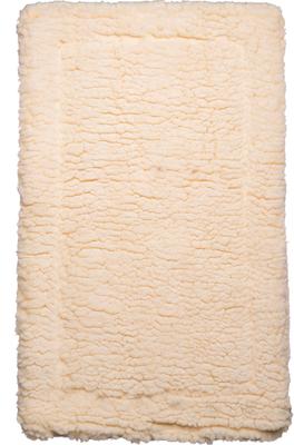 Show full view: HuggleHounds HuggleFleece Faux Lambswool Dog & Cat Crate Mat, Natural, Large slide 2 of 11
