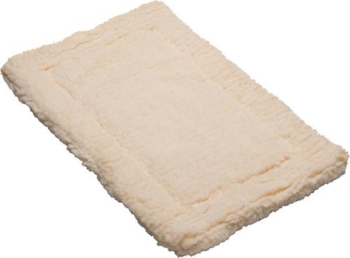 Show full view: HuggleHounds HuggleFleece Faux Lambswool Dog & Cat Crate Mat, Natural, Medium slide 3 of 10
