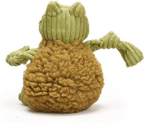 Show full view: HuggleHounds HuggleFleece FlufferKnottie Fiona the Frog Dog Toy, Large slide 3 of 7