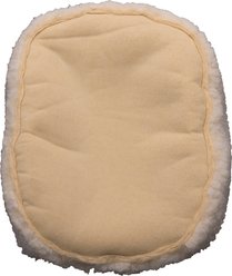 HuggleHounds HuggleFleece HuggleSnuggler Bolster Dog & Cat Bed, Natural, Small slide 2 of 5