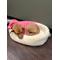 Show in main carousel: HuggleHounds HuggleFleece HuggleSnuggler Bolster Dog & Cat Bed, Natural, Small slide 5 of 6