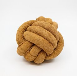 HuggleHounds HuggleHide Ball Dog Toy, Brown, Large 