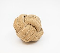 HuggleHounds HuggleHide Ball Dog Toy, Brown, Medium