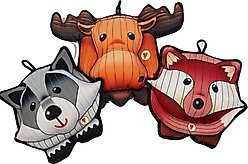 HuggleHounds HuggleTuff Puffies Dog Toy, Color Varies, Medium, 3 count