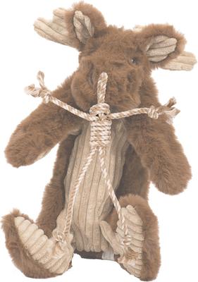 Show full view: HuggleHounds Maple Moose X-Brace Tough Squeaky Plush Dog Toy, Brown, Large slide 2 of 9