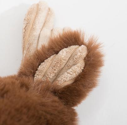 Show full view: HuggleHounds Maple Moose X-Brace Tough Squeaky Plush Dog Toy, Brown, Large slide 9 of 9