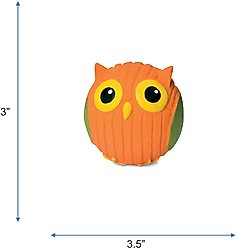 HuggleHounds Ruff-Tex Squeaky Dog Toy, Owl, Small slide 2 of 8