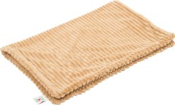 HuggleHounds Scout Blankie 2-Sided Plush Dog & Cat Blanket, Khaki
