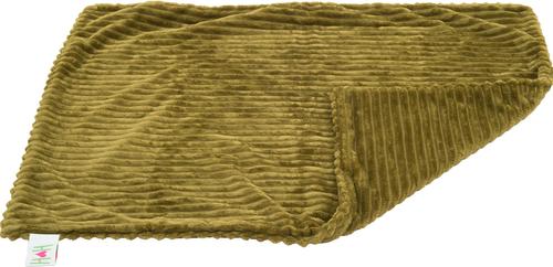 Show full view: HuggleHounds Scout Blankie 2-Sided Plush Dog & Cat Blanket, Olive slide 3 of 6