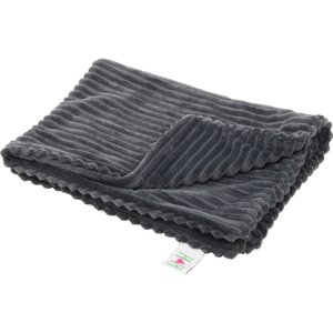 HuggleHounds Scout Blankie 2-Sided Plush Dog & Cat Blanket, Steel Gray