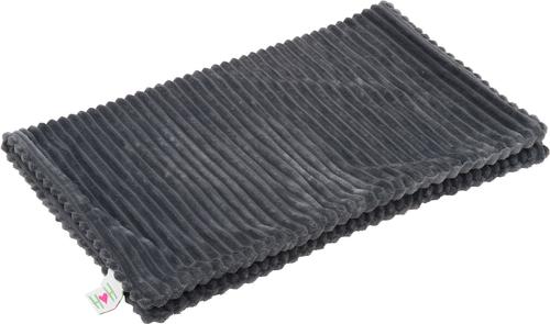 Show full view: HuggleHounds Scout Blankie 2-Sided Plush Dog & Cat Blanket, Steel Gray slide 2 of 6