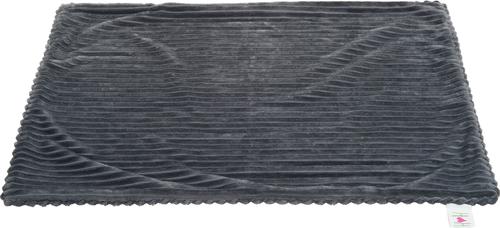 Show full view: HuggleHounds Scout Blankie 2-Sided Plush Dog & Cat Blanket, Steel Gray slide 4 of 6