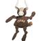 Show in main carousel: HuggleHounds Texas Longhorn Knottie Tough Squeaky Plush Dog Toy, Brown, Large  slide 1 of 6