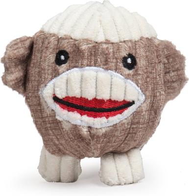 Show full view: HuggleHounds Wee Balls Raccoon, Owl, Pig, Bunny, Sock Monkey Dog Toys, X-Small/Small, 5-pk slide 5 of 9
