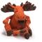 Show in main carousel: HuggleHounds Woodlands Durable Plush Corduroy Knottie Moose Squeaky Dog Toy, Large slide 4 of 11