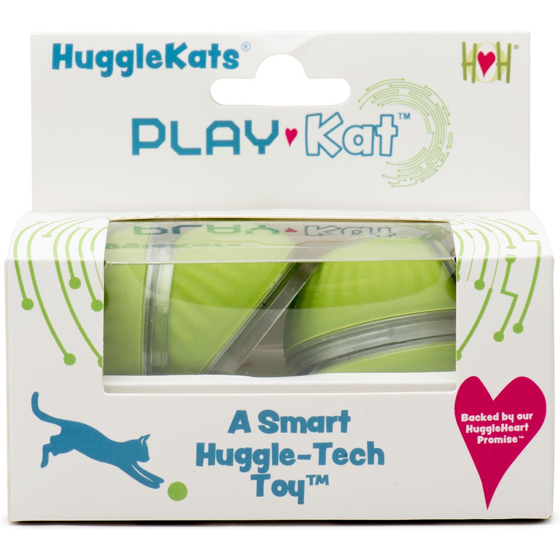 HuggleKats PlayKat Interactive Cat Toy, Green