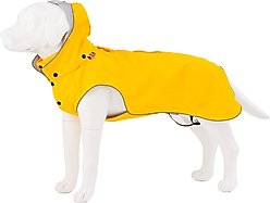HUGO & HUDSON All-weather Waterproof Dog Raincoat, Yellow, Small