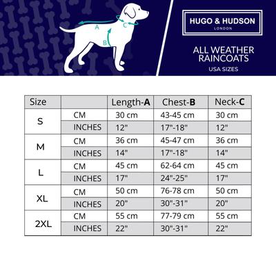 Show full view: HUGO & HUDSON All-weather Waterproof Dog Raincoat, Yellow, Small slide 3 of 8
