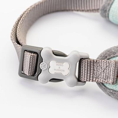 Show full view: HUGO & HUDSON Checked Tweed Dog Harness, Aqua, Large slide 4 of 11