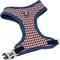 Show in main carousel: HUGO & HUDSON Checked Tweed Dog Harness, Red & Blue, Medium slide 1 of 11