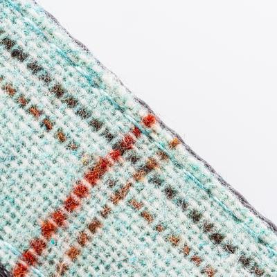 Show full view: HUGO & HUDSON Checked Tweed Dog Leash, Aqua, Large slide 3 of 9