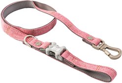 HUGO & HUDSON Checked Tweed Dog Leash, Pink, Large