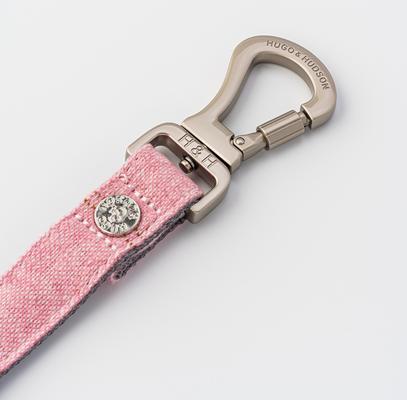 Show full view: HUGO & HUDSON Checked Tweed Dog Leash, Pink, Large slide 6 of 10