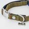 Show in main carousel: HUGO & HUDSON Checked Tweed Metal Buckle Dog Collar, Dark Green, X-Small slide 4 of 10