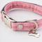 Show in main carousel: HUGO & HUDSON Checked Tweed Metal Buckle Dog Collar, Pink, Medium slide 4 of 10