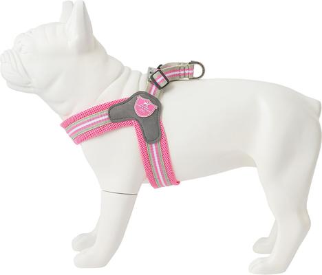Show full view: HUGO & HUDSON Easy V Dog Harness, Pink, Size 8 slide 1 of 10