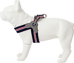 HUGO & HUDSON Easy V Dog Harness, Red, White & Blue, Size 4