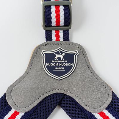 Show full view: HUGO & HUDSON Easy V Dog Harness, Red, White & Blue, Size 9 slide 3 of 10