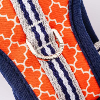 Show full view: HUGO & HUDSON Geometric Print Dog Harness, Orange, Large slide 6 of 9
