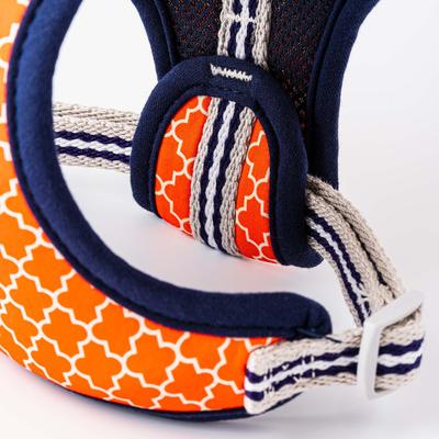 Show full view: HUGO & HUDSON Geometric Print Dog Harness, Orange, Medium slide 4 of 9